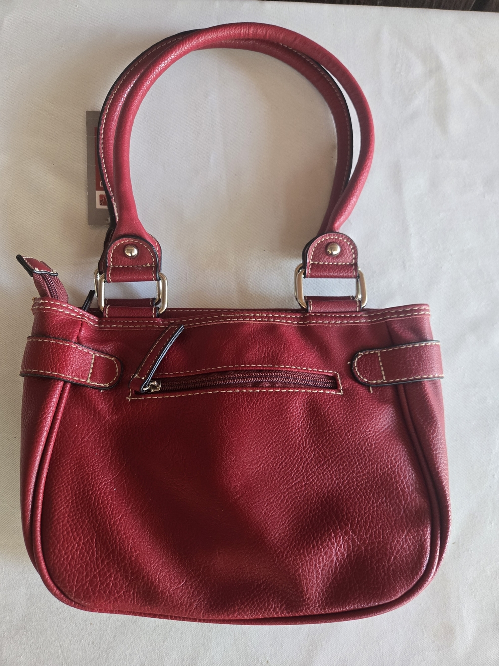 Rosetti Crimson Leatherette Handbag Bag - Picture 3 of 16